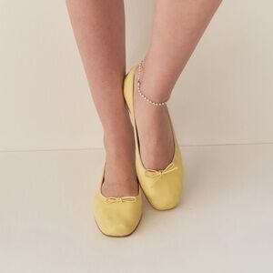 Doen Fifi Ballet Flat in Sunlight Nappa Size 35.5